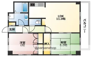 楽々園Nビル【2階】の間取り
