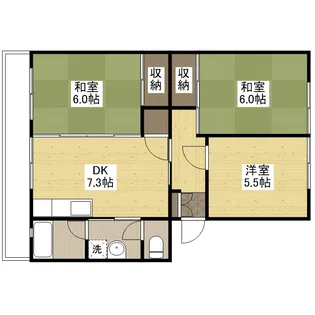 山根マンション【3階】の間取り