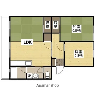 山根マンション【3階】の間取り