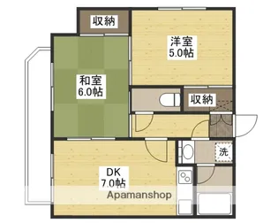 7 FUKAGAWA【2階】の間取り