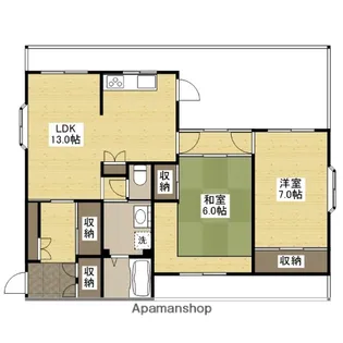レジデンス山口2【3階】の間取り