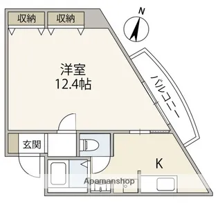 ラナーシタ光【4階】の間取り