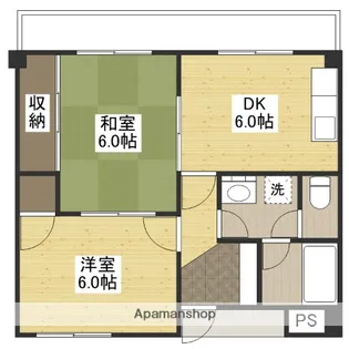 可部ビル【4階】の間取り