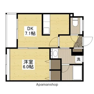 コンフォートYAMADA【1階】の間取り