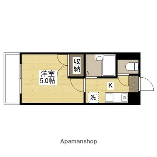 1Kの間取り画像