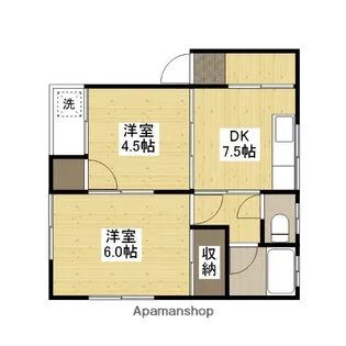 三篠ハイム【4階】の間取り