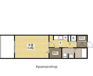 グラビスコート上幟町【13階】の間取り