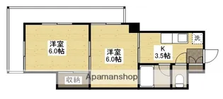 第1木本ビル【4階】の間取り