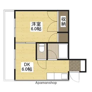 ナンユービル【3階】の間取り
