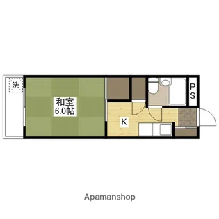 第三落海ビル【4階】の間取り