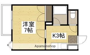 エステート上天満【4階】の間取り