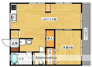 尾尻アパート【2階】の間取り