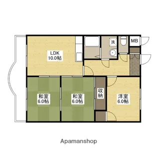 ロイヤルシティー1【2階】の間取り