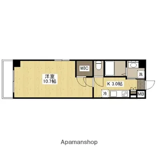 ウイング十日市【5階】の間取り