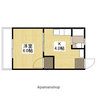 コーポ佐々木【2階】の間取り