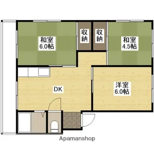 梅林コーポラス【1階】の間取り
