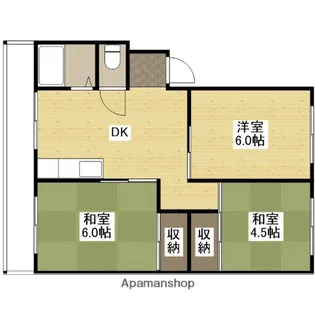梅林コーポラス【3階】の間取り