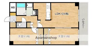 フォンテーヌ2【5階】の間取り