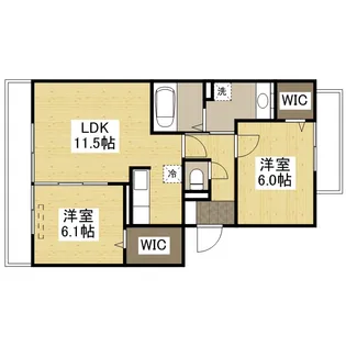 ファミール玉木【3階】の間取り