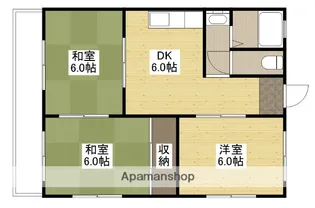 コーポ沖【4階】の間取り