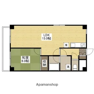 リバーサイド高橋【4階】の間取り