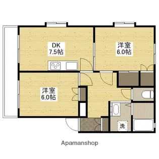 サンヒルズ庚午【3階】の間取り