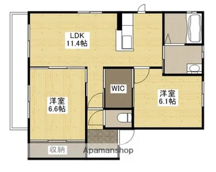 ボナール宮島口西【2階】の間取り