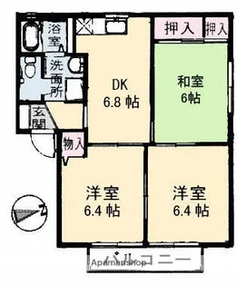 サニープレイス陽光台【1階】の間取り