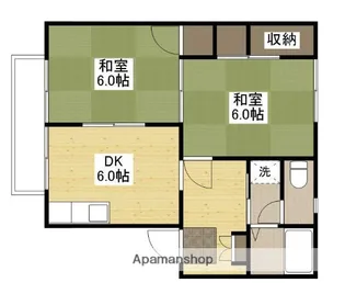 エステートピア戸坂【2階】の間取り