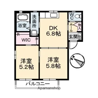 メゾン・ド・マシィ【2階】の間取り