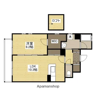 サニーロード2【6階】の間取り