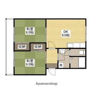 カルチェ森下(大町)【3階】の間取り