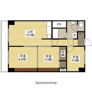 新明治橋マンション【7階】の間取り