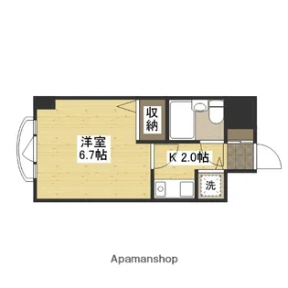 ダイアパレス横川公園【6階】の間取り