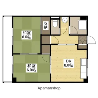 細田ビル【3階】の間取り