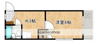 MICHIROOM長束【3階】の間取り