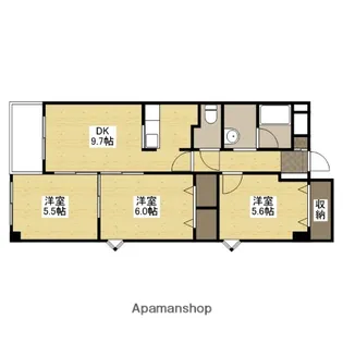 光原第5マンション【3階】の間取り