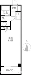 Jハイツ中通【201号室】の間取り