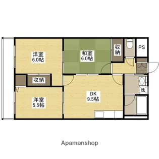 ハイム波多野Ⅱ【1階】の間取り