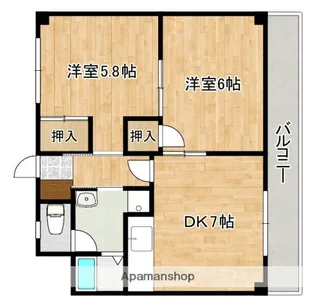 FORWEST千同【3階】の間取り