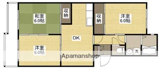 第1ビューハイツ【2階】の間取り