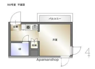 ベル天満【502号室】の間取り