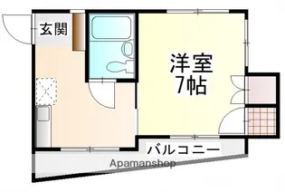 コーポミワ1【3階】の間取り