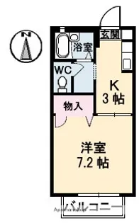 フォーレストヒルズ B棟【2階】の間取り