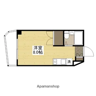 カーサ土橋電停前 11(旧R・K・BLDG)【7階】の間取り