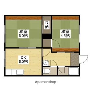 木野内アパート【1階】の間取り