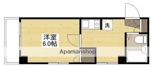 メゾンダイアナイン皆実【7階】の間取り