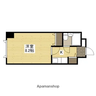 ダイアパレスリバーサイド比治山【5階】の間取り