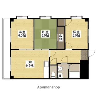 メゾン古田【3階】の間取り
