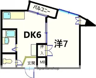 ハイムサンシルク【4階】の間取り